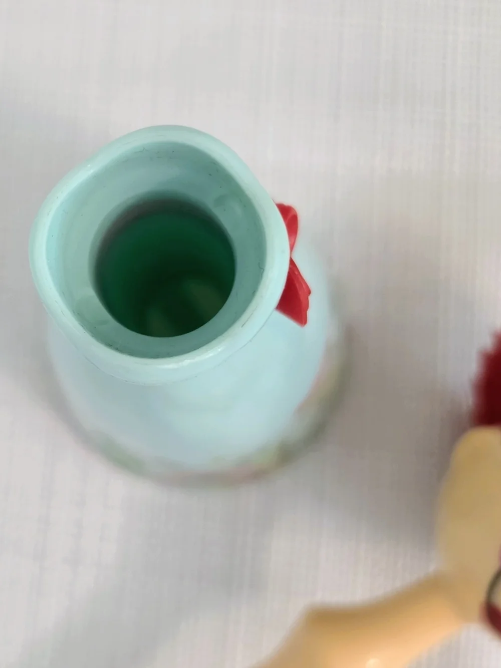 Vigar Doll Kitchen Scrub Brush Lady Green Dress Stand Red Hair Dish Farmhouse